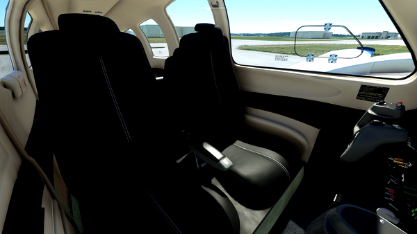 Asobo Beechcraft G58 Baron - Matte Seats - for Microsoft Flight Simulator