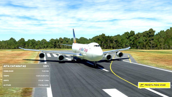 Asobo Boeing 747-8F Aero Brasil Cargo 4K - for Microsoft Flight Simulator