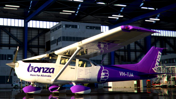 Asobo Cessna 172SP Skyhawk AS1000 "VH-TJA" BONZA (Fictional) - for Microsoft Flight Simulator