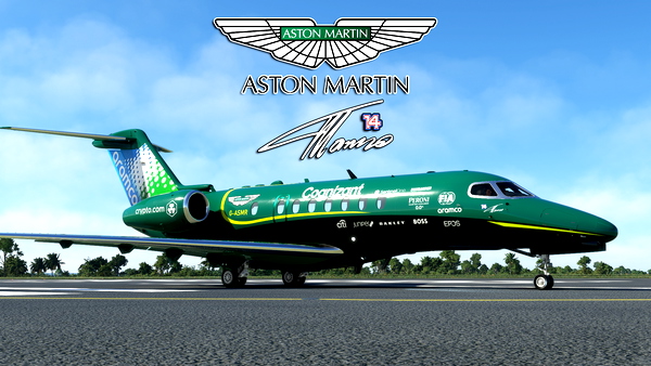 Asobo Cessna Citation Longitude Aston Martin F1 "G-AMSR" (Fictional) - for Microsoft Flight Simulator