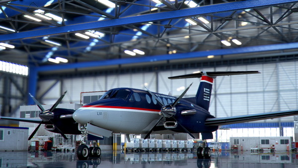 Asobo King Air 350i "N172MJ" US Airways Express (Fictional) - for Microsoft Flight Simulator