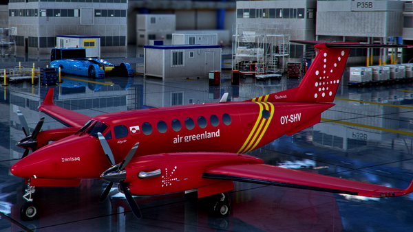 Asobo King Air 350i "OY-SHV" Air Greenland - for Microsoft Flight Simulator
