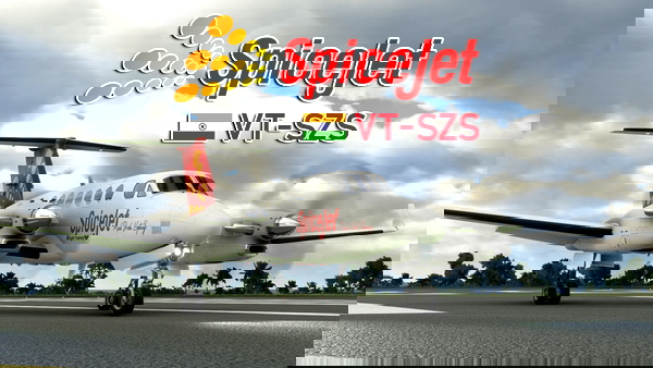 Asobo King Air 350i SpiceJet "VT-SZS" (Fictional) - for Microsoft Flight Simulator