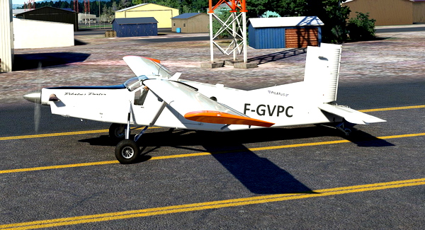 Asobo Pilatus Porter PC-6 F-GVPC Ecole de Parachutisme - for Microsoft Flight Simulator