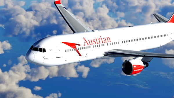 Austrian (OE-LAZ) - CS 767-300 - for Microsoft Flight Simulator
