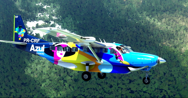 Azul Conecta (Rota das Emoções) | PR-CRF | Cessna 208B | 8K - for Microsoft Flight Simulator