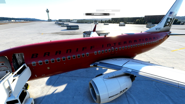 B737-700 BRANIFF RED - for Microsoft Flight Simulator