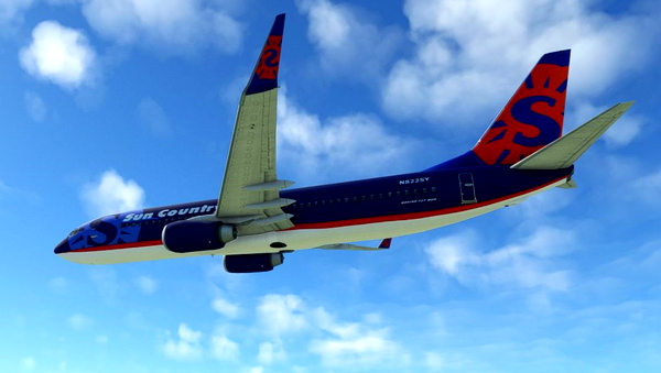 B73X Sun Country N822SY - for Microsoft Flight Simulator