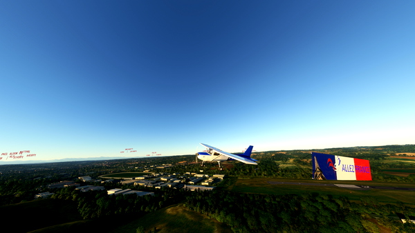 Bagolu-c152-neoflybannertow-Allez France by Newdeclic V2.0 - for Microsoft Flight Simulator