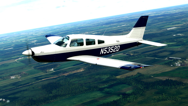 Basic Blue Livery for Carenado Piper Arrow III - for Microsoft Flight Simulator