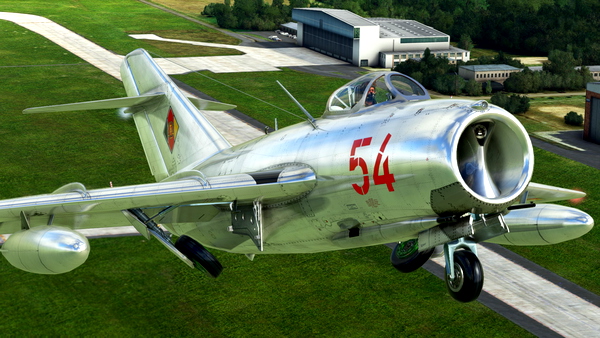 Bear Studios MiG-15Bis GDR Air Force red "54" - for Microsoft Flight Simulator