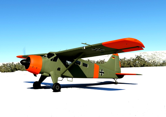 Beaver DHC 2 Luftwaffe Germany (matt finish) - for Microsoft Flight Simulator