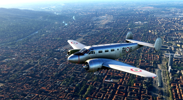 Beechcraft D18S Italian Air Force RR18 - for Microsoft Flight Simulator
