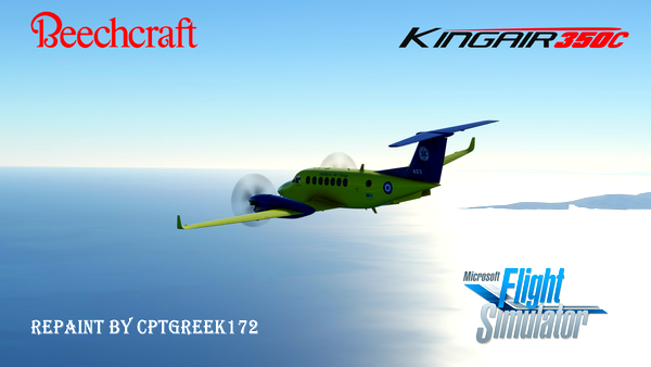 Beechcraft King Air 350C | Hellenic Air Force | Ambulance - for Microsoft Flight Simulator