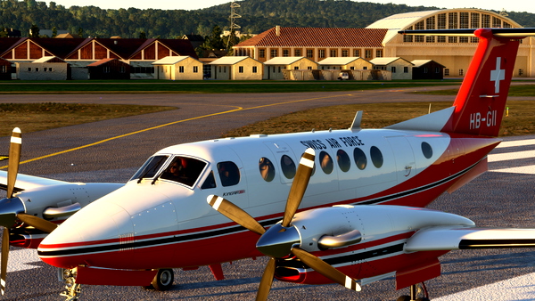 Beechcraft Super King Air 350C Bemalung HB-GII - for Microsoft Flight Simulator