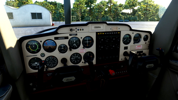 Bege/Red Panel - Cessna 152 - for Microsoft Flight Simulator