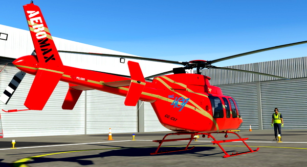 Bell 407 CC-CXT AEROMAX Helicopters - for Microsoft Flight Simulator