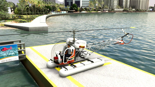 Bell 47 repaint- Skippy - for Microsoft Flight Simulator