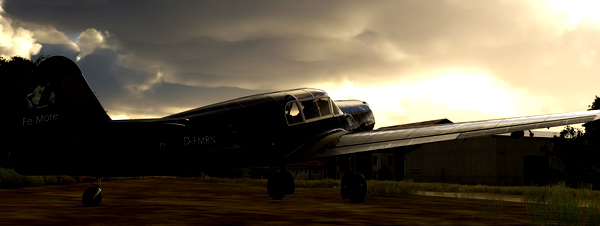 Bf-108 Taifun "FeMore" D-FMRN blue - for Microsoft Flight Simulator
