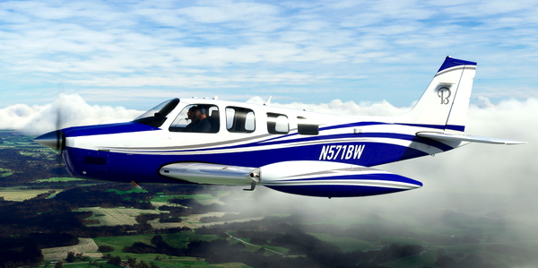 Black Square Analog A36 Bonanza Blue Ice - for Microsoft Flight Simulator