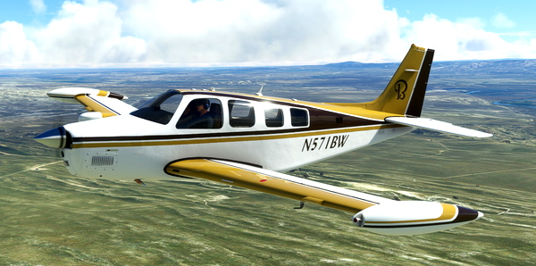 Black Square Analog A36 Bonanza That 70s Look - for Microsoft Flight Simulator