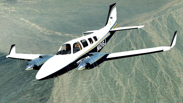 Black Square Analog B58 Baron N121GJ - for Microsoft Flight Simulator