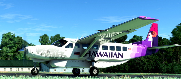 Black Square Cessna 208B - Hawaiian Airlines - for Microsoft Flight Simulator