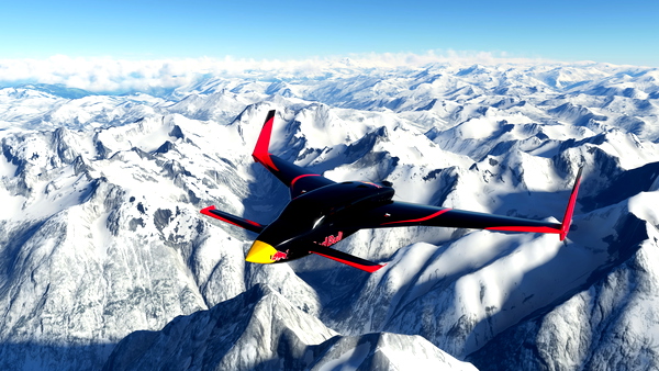 Black Square Velocity XL Red Bull Black | 8K - for Microsoft Flight Simulator
