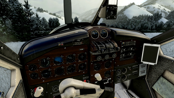 Black/Wood Panel - Havilland DHC-2 Beaver - for Microsoft Flight Simulator