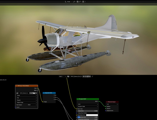 Blackbird DHC-2 Beaver Paint Kit - for Microsoft Flight Simulator