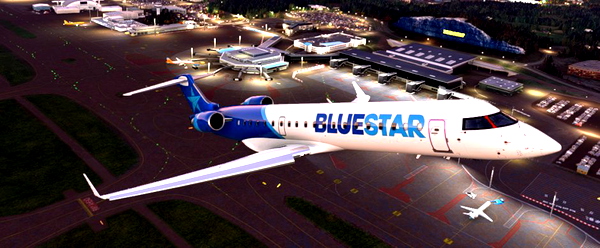 BlueStar Airlines CRJ700 Livery - for Microsoft Flight Simulator