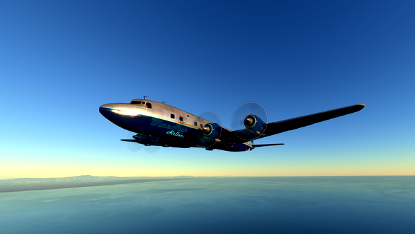 BlueStar Airlines DC-6A - N37575 - 2022 - for Microsoft Flight Simulator