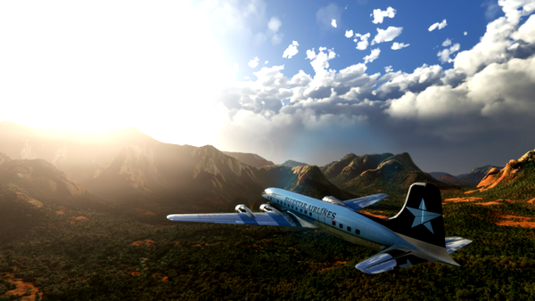 BlueStar Airlines DC-6B Livery - for Microsoft Flight Simulator