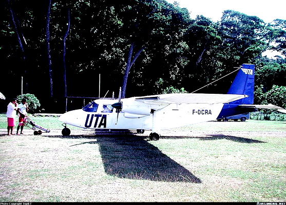 BN-2A Islander UTA F-OCRA repaint request (V2) - for Microsoft Flight Simulator
