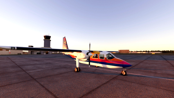 BN2A Islander Blue Islands G-BIIP (Air Jamaica Express Colours) (V2) - for Microsoft Flight Simulator