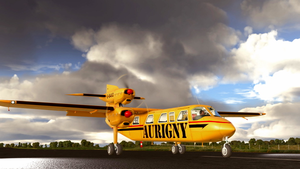 BN2A-MkIII Trislander Aurigny G-BAXD (Aurigny Colours) - for Microsoft Flight Simulator