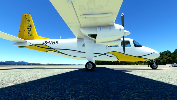BN2A SVG Air J8-VBK request - for Microsoft Flight Simulator