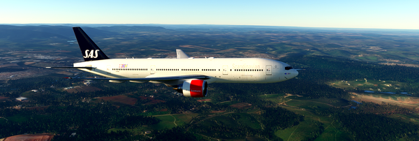 Boeing 777-2000 Scandinavian airlines 2000 livery - for Microsoft Flight Simulator