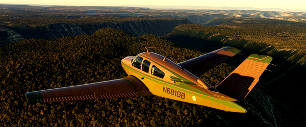 Bonanza V35B N681GB Green & Brown - for Microsoft Flight Simulator