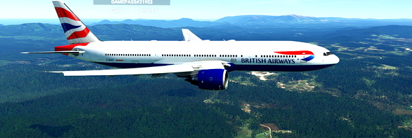 BRITISH G-RAES 777-200 - for Microsoft Flight Simulator