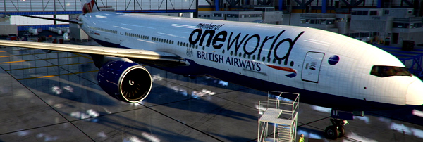 BRITISH MEMBER OF ONE WORLD 777-200 - for Microsoft Flight Simulator