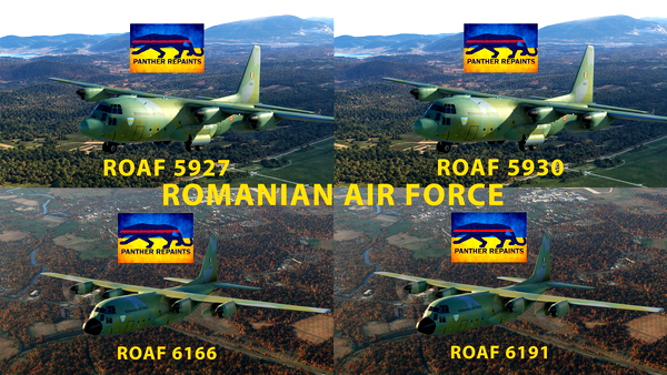 C-130 Captain Exterior Romanian Air Force - for Microsoft Flight Simulator