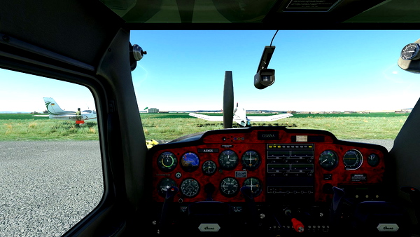 C152/Aerobat Wood Cockpit Panel for MSFS2020 - for Microsoft Flight Simulator