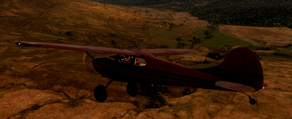 C170B bushwheel red-green-brown (G-WCNF) - for Microsoft Flight Simulator
