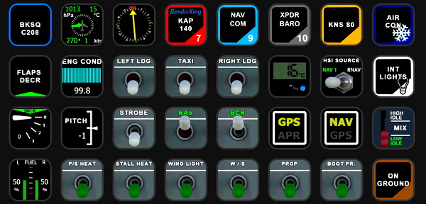 C208 SteamGauge (BKSQ) AAO Scripts & StreamDeck XL & PLUS Profile - for Microsoft Flight Simulator