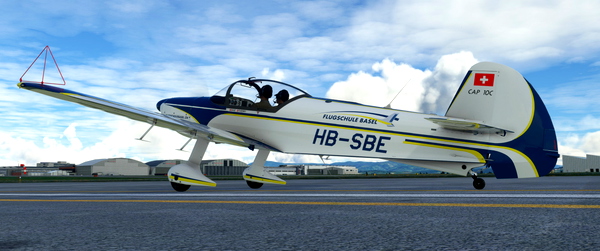 CAP 10C HB-SBE "Flugschule Basel" - for Microsoft Flight Simulator