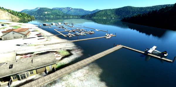 CAQ8 Powell Lake Seaplane Base - supplement - for Microsoft Flight Simulator