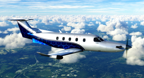 Carenado Pilatus PC-12 - Blue Hex - for Microsoft Flight Simulator