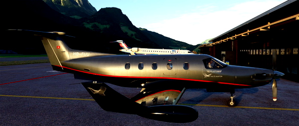 Carenado Pilatus PC-12 "HB-FUU" Haute Aviation - for Microsoft Flight Simulator