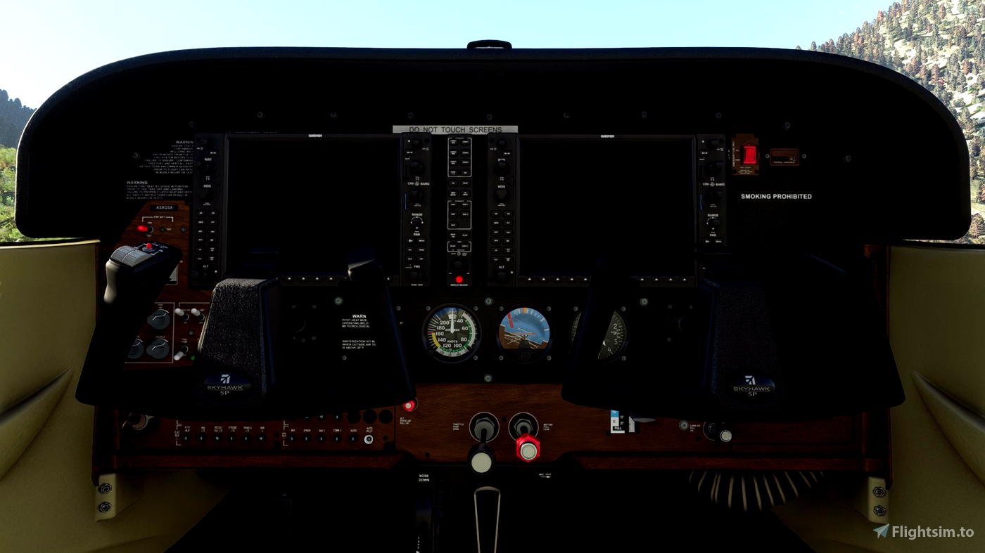 Cessna 172 G1000 Wood Panel For Microsoft Flight Simulator 